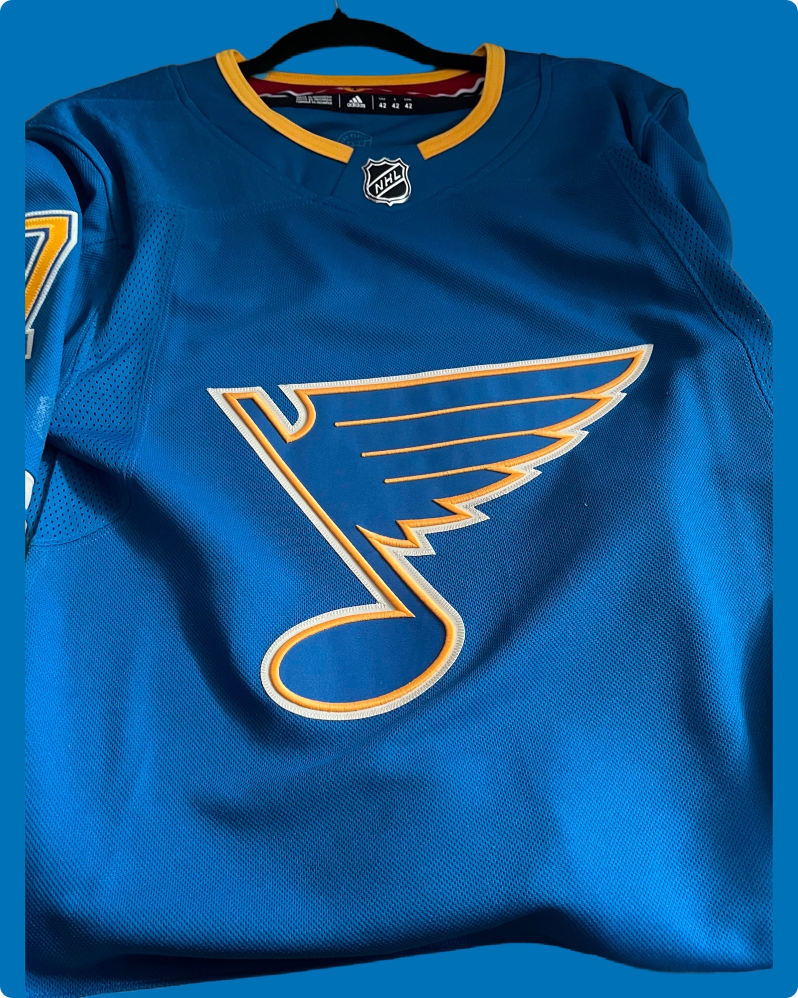 St. Louis Blues Sammy Blais Adidas NHL Hockey Jersey - Blue/Gold