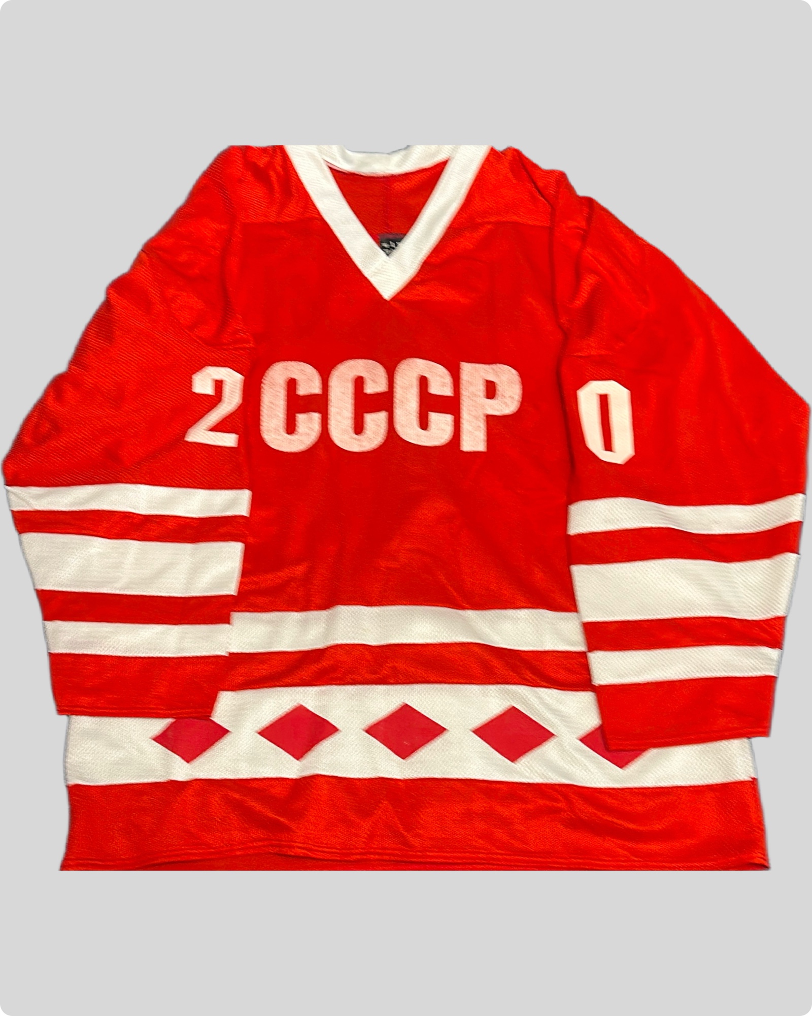 Soviet Union Vladislav Tretiak #20 Red Hockey Jersey - Size L - Rebound ...