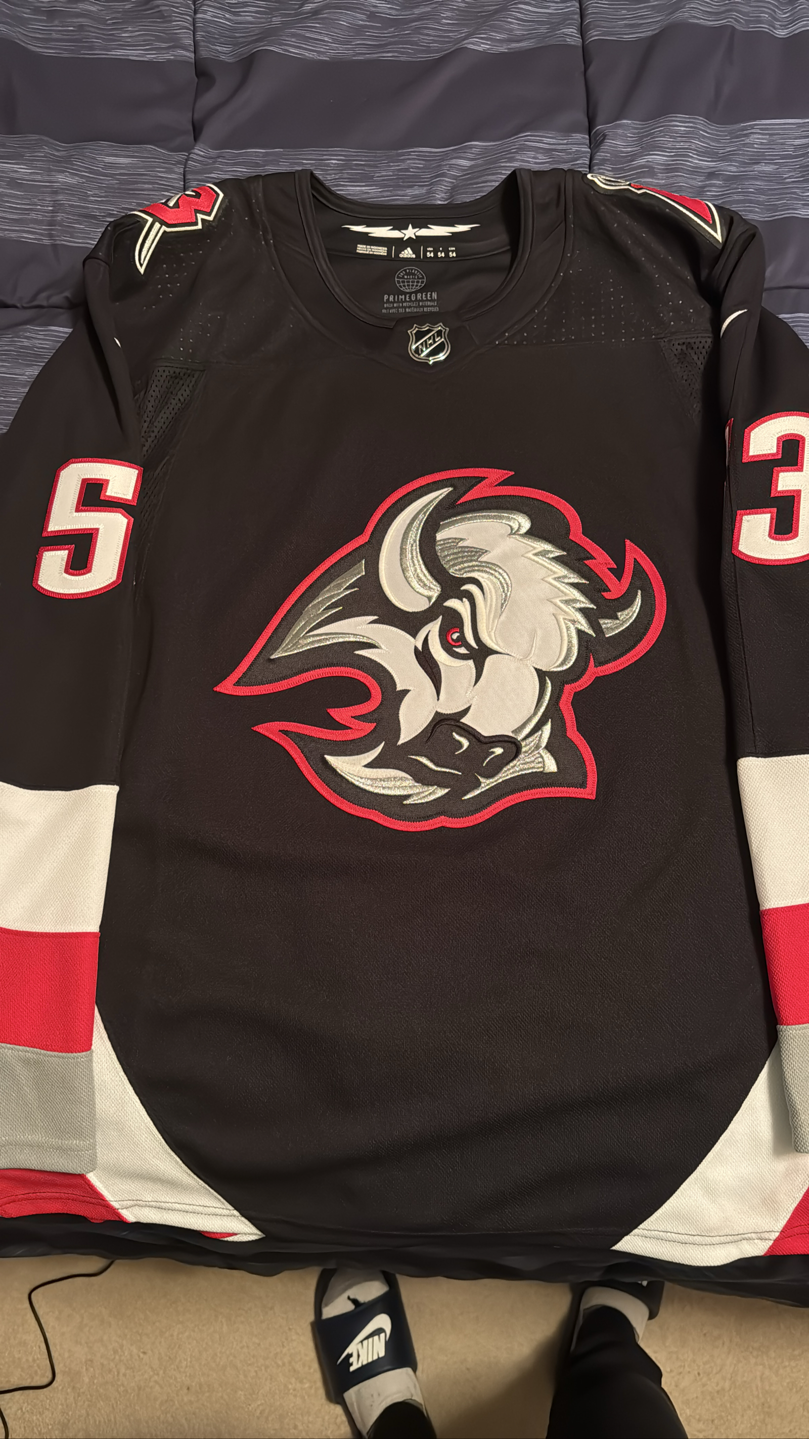 Buffalo Sabres 'Goathead' Jeff Skinner Adidas Primegreen Authentic