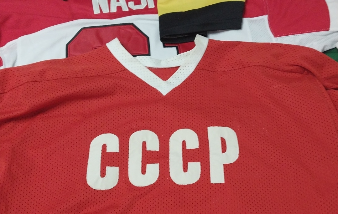 Soviet Union National Team Viacheslav Fetisov Vintage Red Hockey Jersey ...